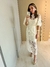 Vestido em algodão bordado richelieu entremeios de renda