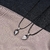 Collar Corazón Imán Negro