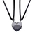 Collar Corazón Imán Negro - comprar online