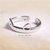 Anillo Gatito Orejas Plateadas