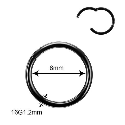 Aro Continuo Negro 8mm