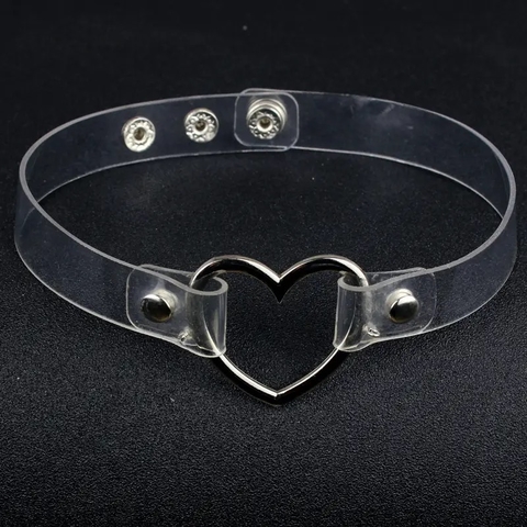 Heart Clear Choker