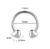 Joya Septum Corazones Dobles Plateados - comprar online