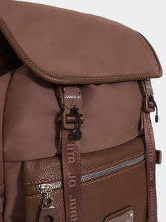Mochila Para Notebook De "14 De Neoprene Marrón Minerva - tienda online