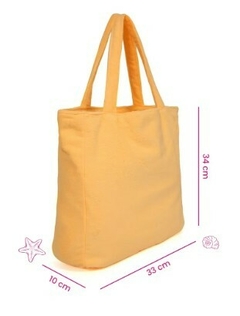 BOLSO DE PLAYA BAHIA MEDIANO AMARILLO en internet