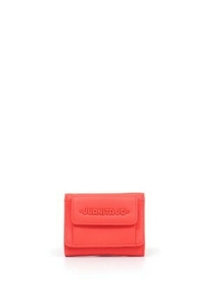 BILLETERA NARANJA PEQUEÑA CON BOLSILLO EXTERNO