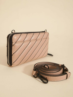 Billetera Lara Beige Con Correa - tienda online