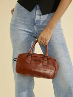 Cartera Bisi Marron Croco - comprar online
