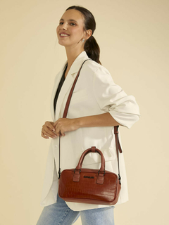 Imagen de Cartera Bisi Marron Croco