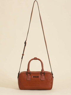 Cartera Bisi Marron Croco