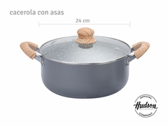 CACEROLA HUDSON ANTIDH. CERAMICO GRANITO 24CM
