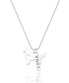 Colar silhueta do pet e plaquinha com nome - comprar online
