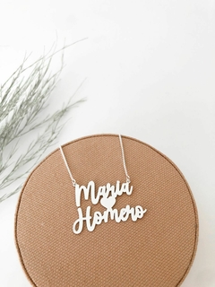 Colar Personalizado – Nome Manuscrito Fonte - Prata 925