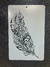 STENCIL PLUMAS 20X30 (25) ARTE ATTACK