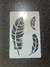 STENCIL PLUMAS 20X30 (27) ARTE ATTACK