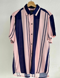 Camisa London Rosa y Azul