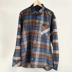 Camisa Eddie choco/azul