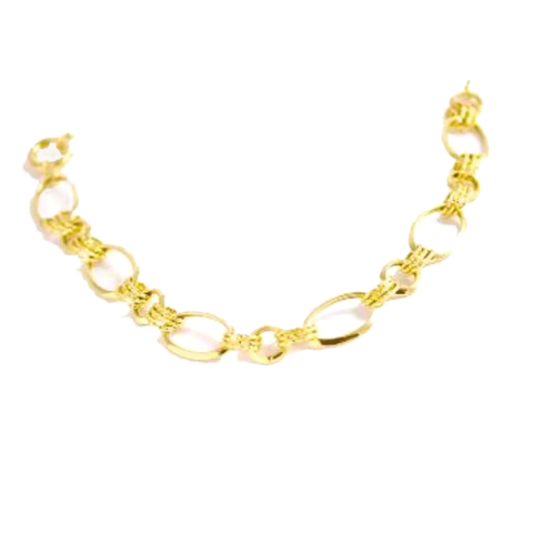 Pulseira elos ouro amarelo 18k