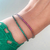 Pulseira coloridas tri color prata de rodium negro - comprar online