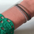 Pulseira coloridas tri color prata de rodium negro - Levitá Joias