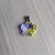 Dije cristal tornasol facetado flor (13 mm)