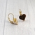 Aros acero dorado corazón (1,2 cm) con brisura