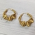Argollas acero dorado (3 cm) - comprar online