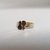 Anillo acero y acero dorado (consultar disponibilidad talle) - Que Bueno Verte joyas