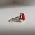 Anillo de Plata con piedra roja (consultar talle disponible) - comprar online