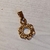 Dije acero dorado flor (1,5 cm)