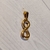Dije acero dorado infinito (2 cm)
