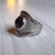 Anillo de acero con piedra negra 19 - comprar online