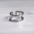 Anillo acero Cruz 18