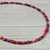 Collar multicolor, material vidrio. Cadena de alargue, tanza, argollas y cierre de acero