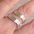Anillo ondas acero abierto (20) en internet