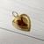 Dije acero dorado 2 cm