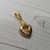 Dije acero dorado corazón 1,5 cm - comprar online