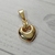 Dije acero dorado corazón 1,5 cm