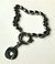 Pulsera acero con dije mate (2 cm)