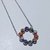 Collar acero (45 cm) con círculo de cubics colores (2 cm) - comprar online