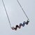 Collar acero (45 cm) con cubics colores (4,5 cm)