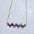 Collar acero (45 cm) con cubics colores (4,5 cm) - comprar online
