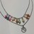 Collar acero doble, piedras y ola (36 y 45 cm + alargue) - comprar online
