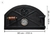 Pizza Oven Door for Wood-Fired Oven | Argentine Iron Oven Door | With Temperature Gauge - online store