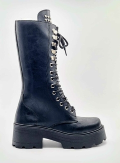 Bota Alta acordonada con aplique 404 limong - comprar online