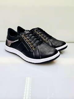 Zapatillas Urbanas con Cierre Negro y Suela 702 - tienda online