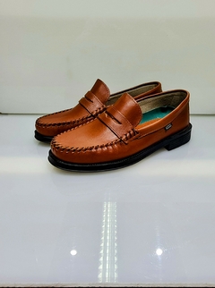 Mocasin Legitimo de Cuero Negro Suela 1023 Cuero/71 - Calzados Chuekos