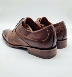 Zapato Horma Italiana en Cuero Habano Patinado 4211/16 - tienda online