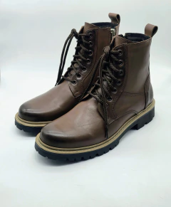 Borsego de Cuero Marron Patinado Acordonado 590/21