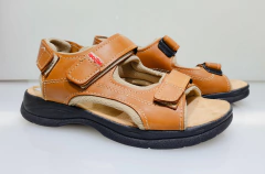 Sandalia de Cuero con Abrojos Negro Marron Suela 8022/259 en internet